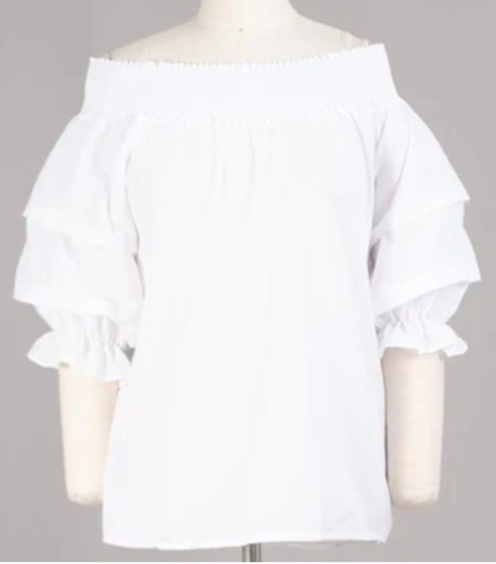 Off Shoulder Sleeved Scrunch Top