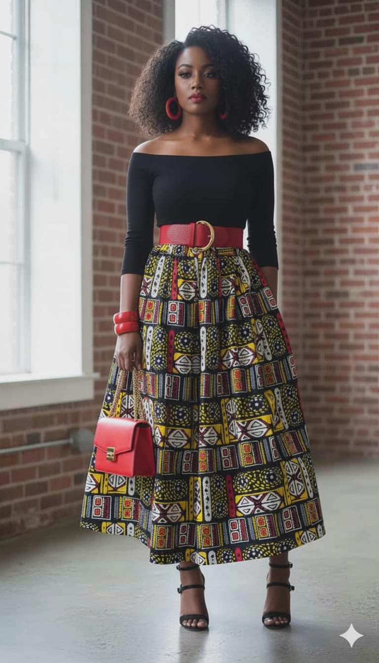 Stone Maxi Skirt