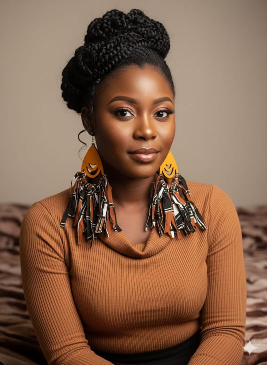 Melanin Fringe Earrings