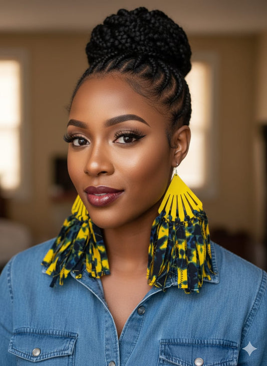Lemon Lime Fringe Earrings