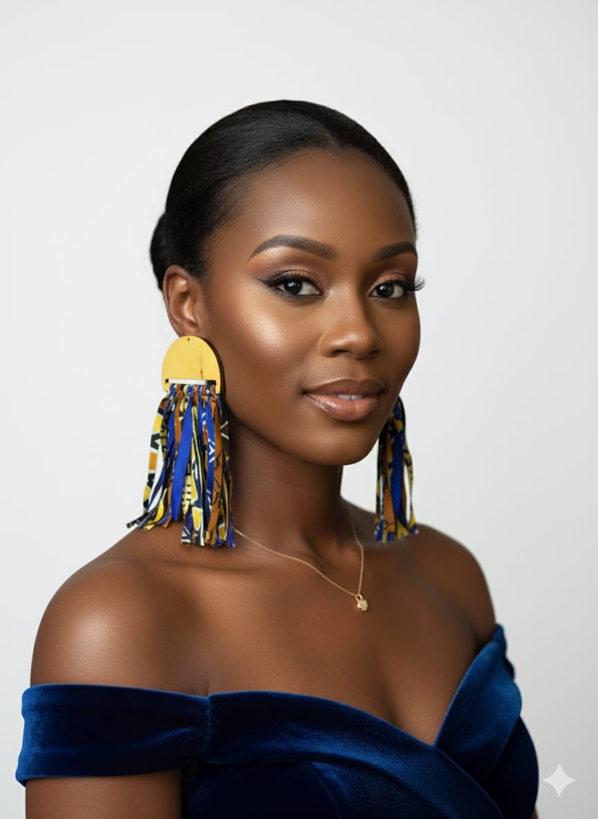Yellow Charlie Fringe Earrings