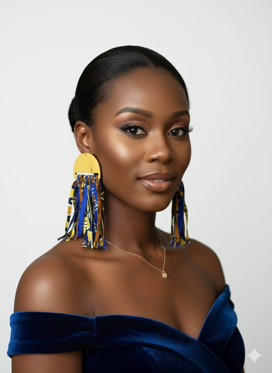 Yellow Charlie Fringe Earrings