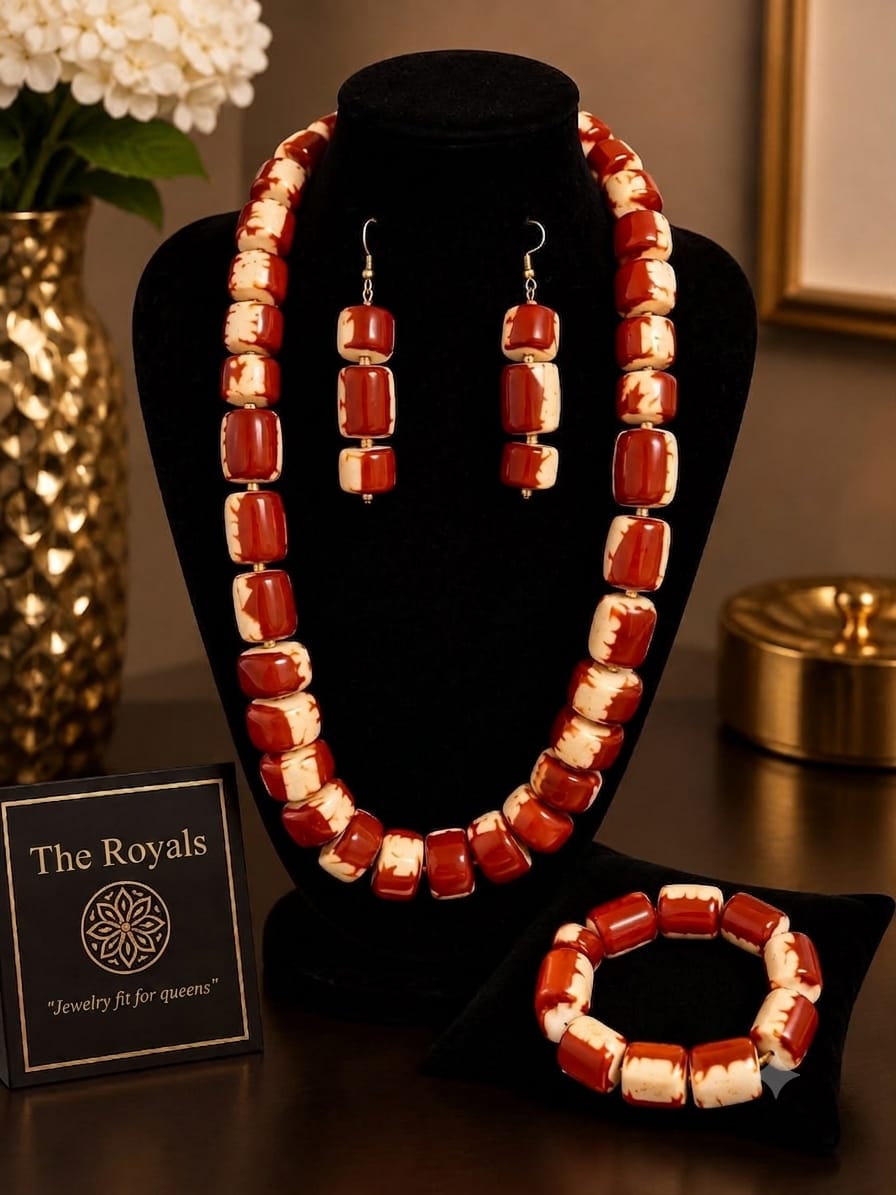 Monarch Amber Necklace Set