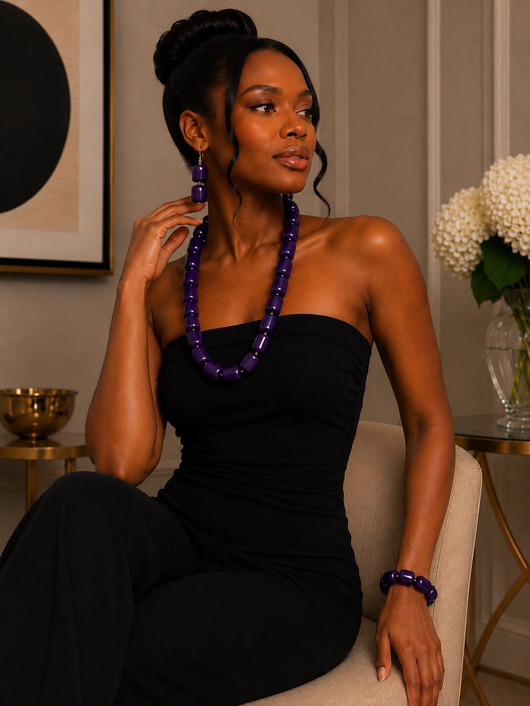 Midnight Indigo Necklace Set