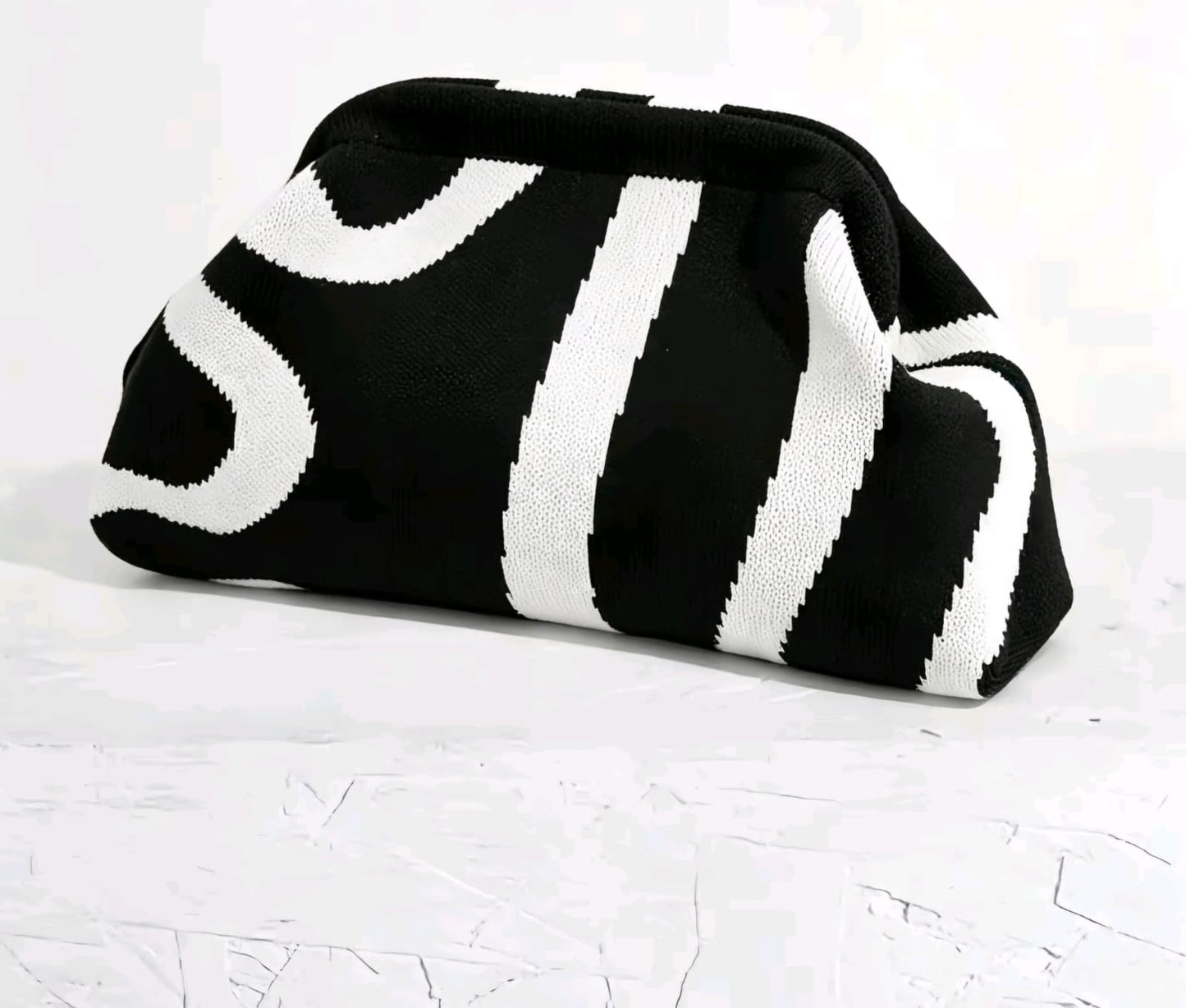 Art Deco Black Clutch