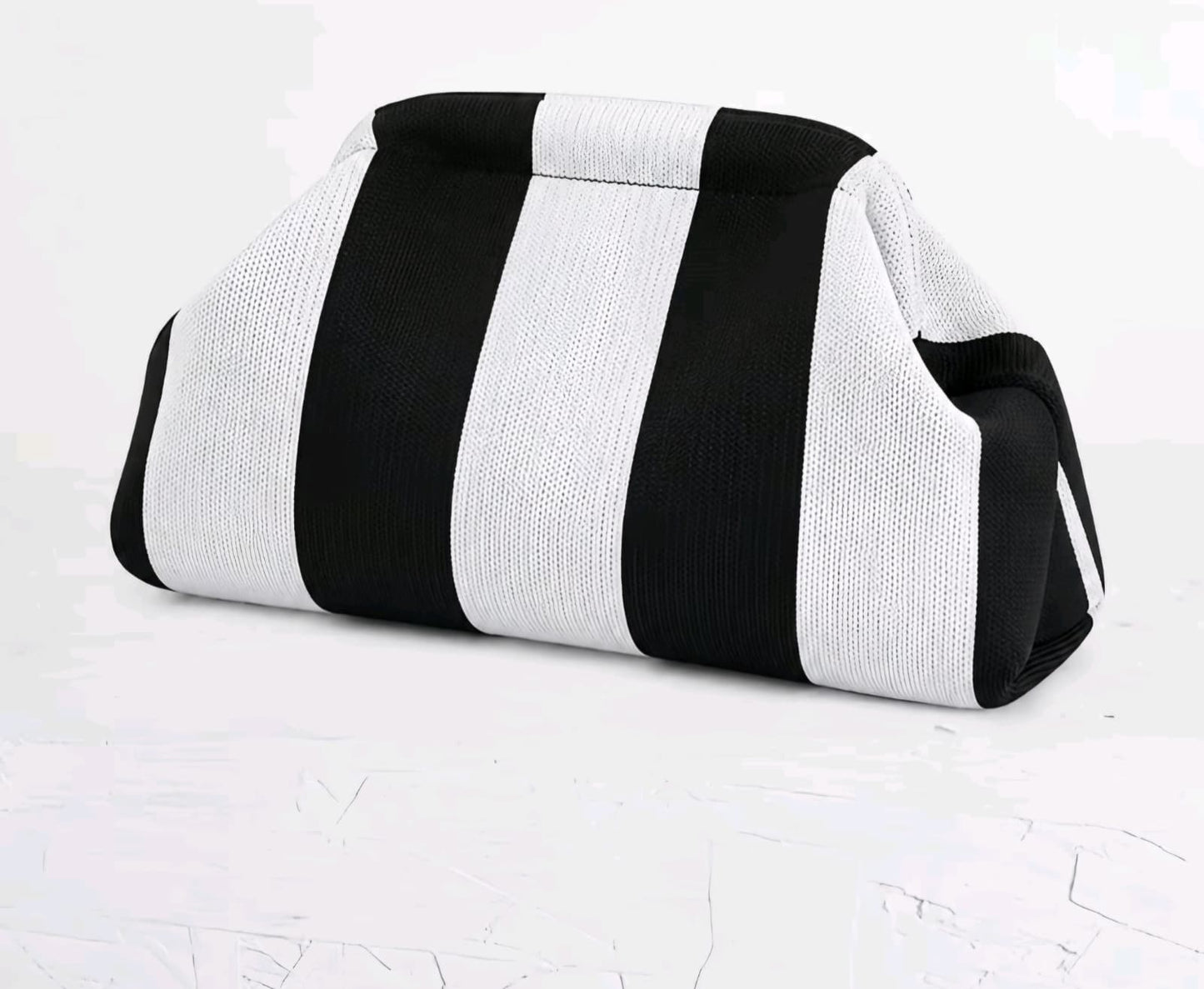 Ebony and Ivory BOLD Stripe Clutch
