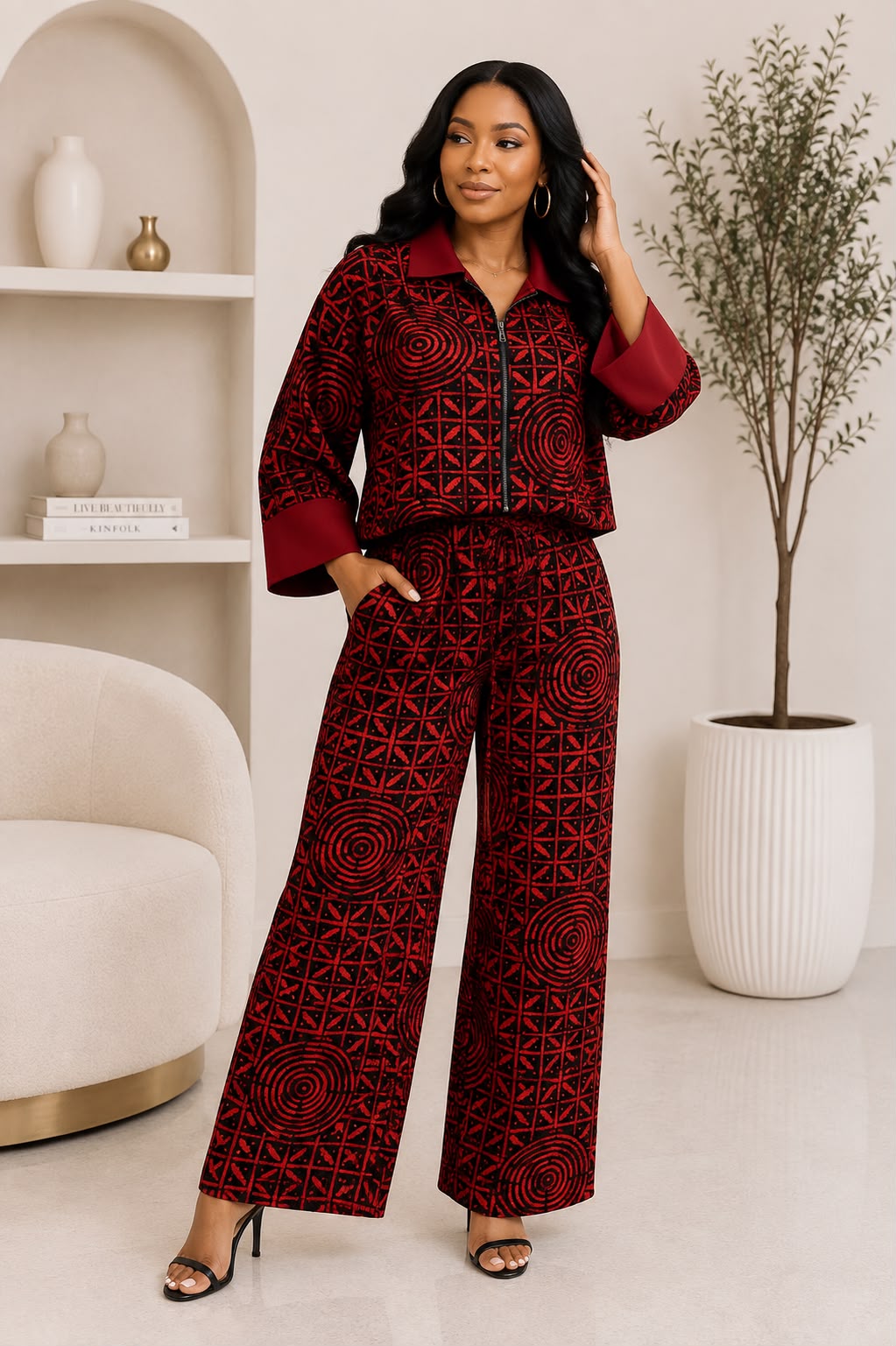 Flame 2pc Pant Set
