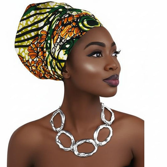 Silver Sculpted Statement Necklace