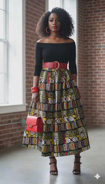 Stone Maxi Skirt