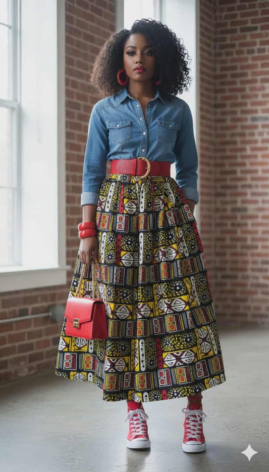 Stone Maxi Skirt
