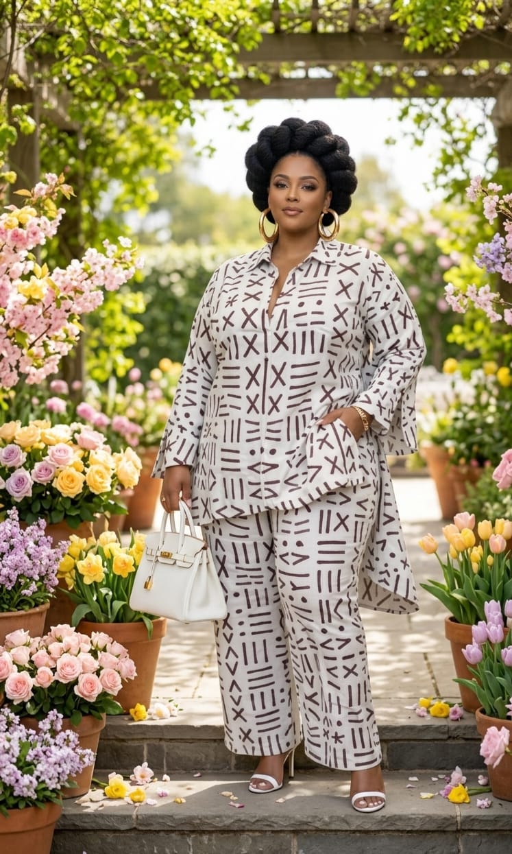 Mellow Mudcloth 2pc Pant Set