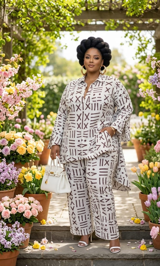Mellow Mudcloth 2pc Pant Set