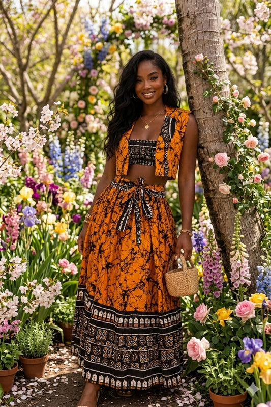 Crackled Cutie 4pc Skirt Set