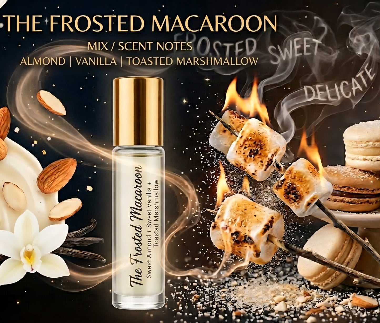 The Frosted Macaron Roll On Perfume Oil