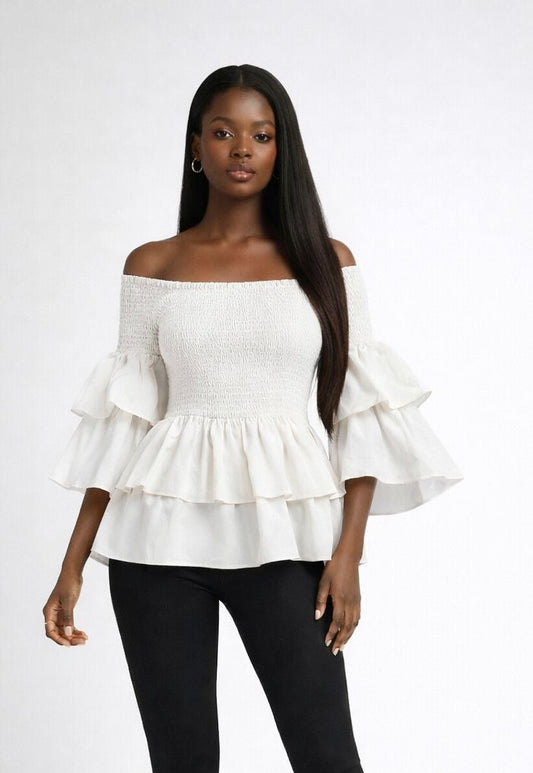 The Bella Blouse White