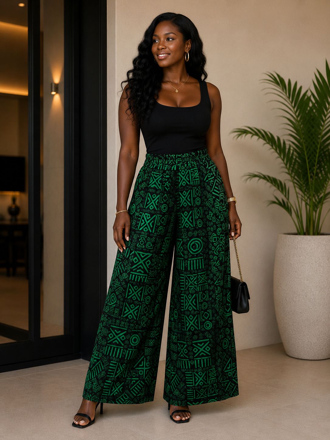 Midnight Turk Palazzo Pants