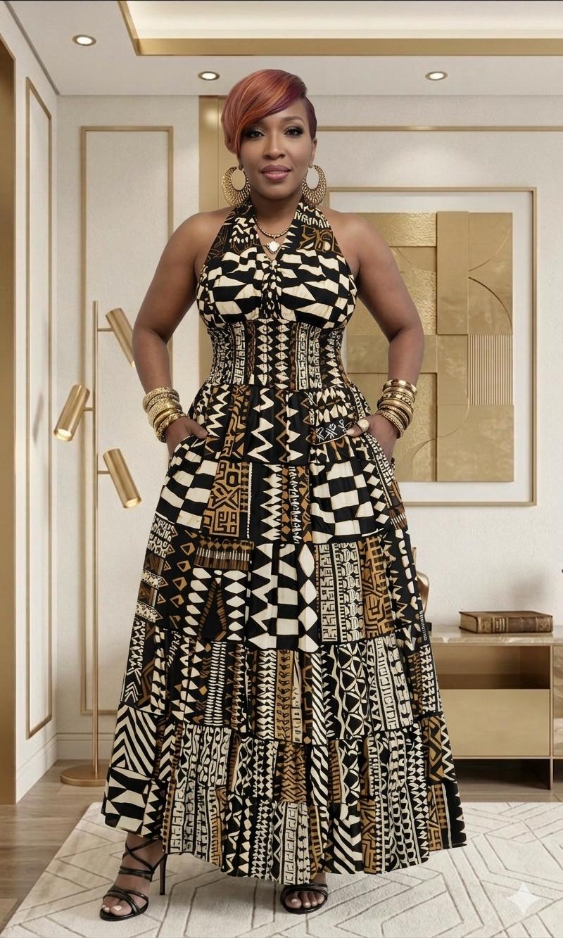 Lady Africa Maxi Dress