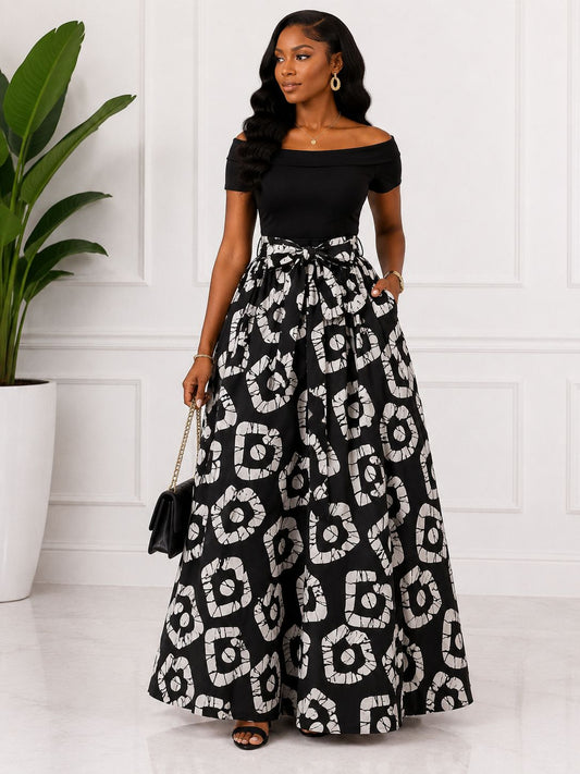 Tribal Eclipse Maxi Skirt