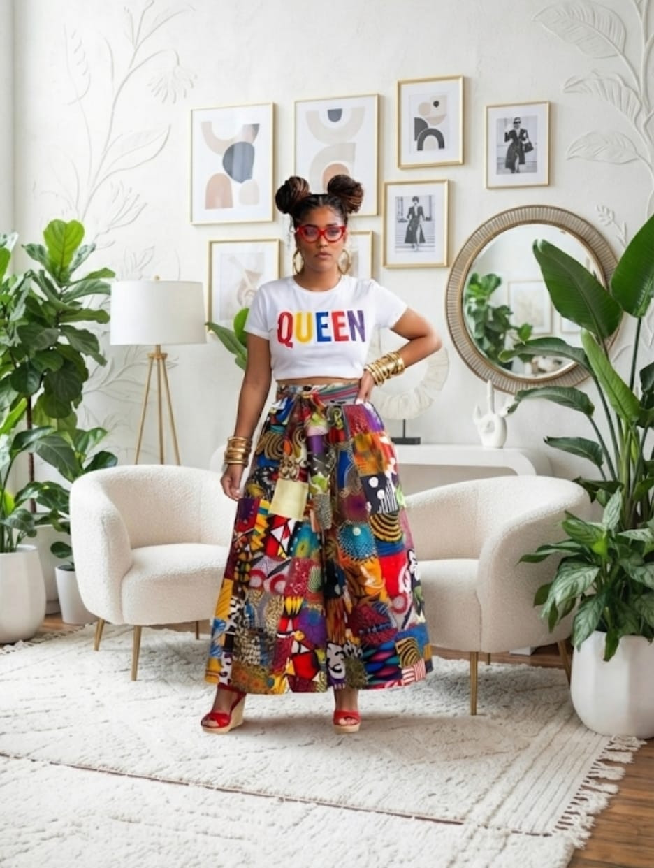 Patchwork Palazzo Pants