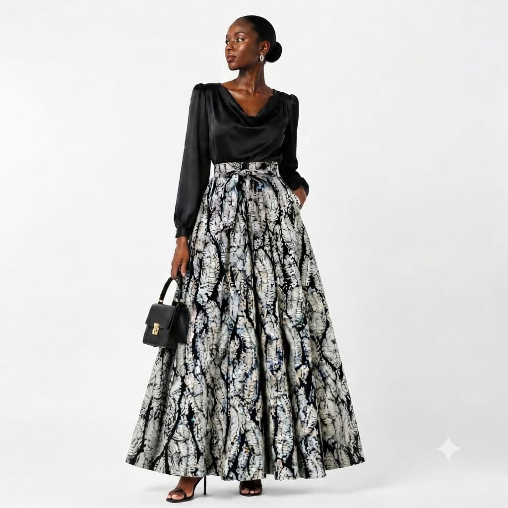 Leaf Maxi Skirt