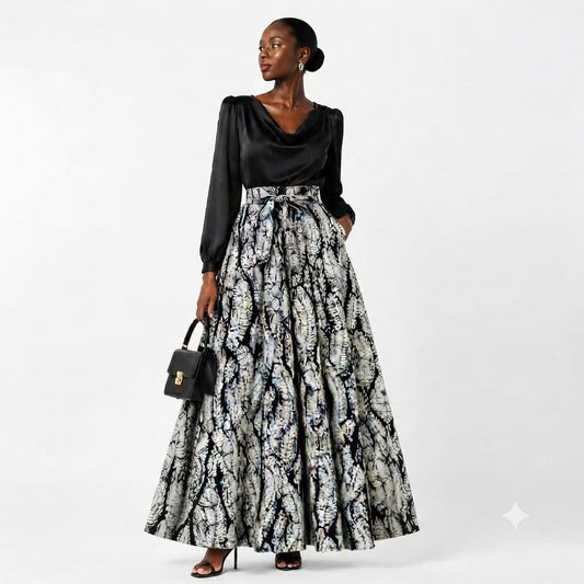 Leaf Maxi Skirt