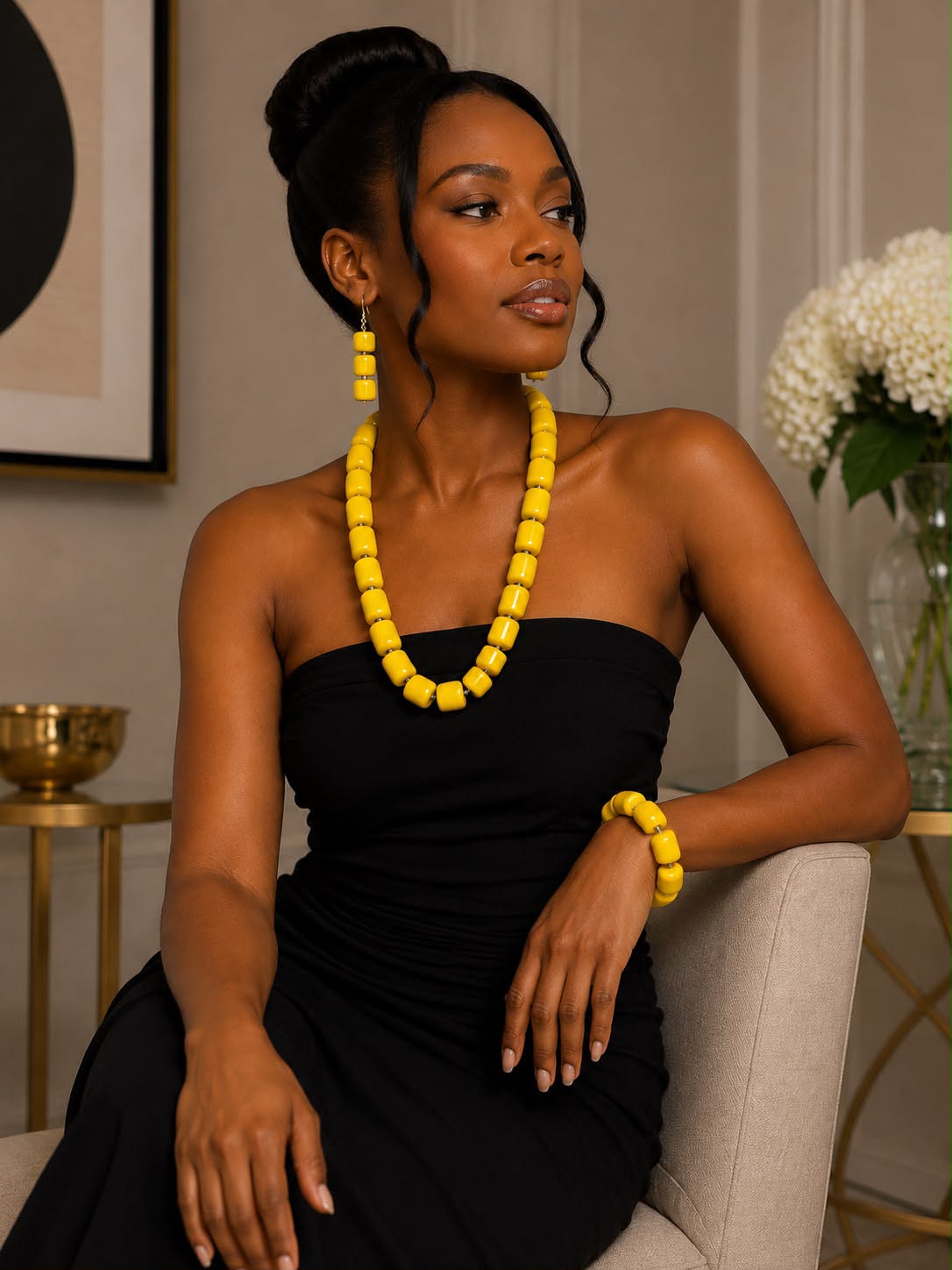 Canary Queen Necklace Set