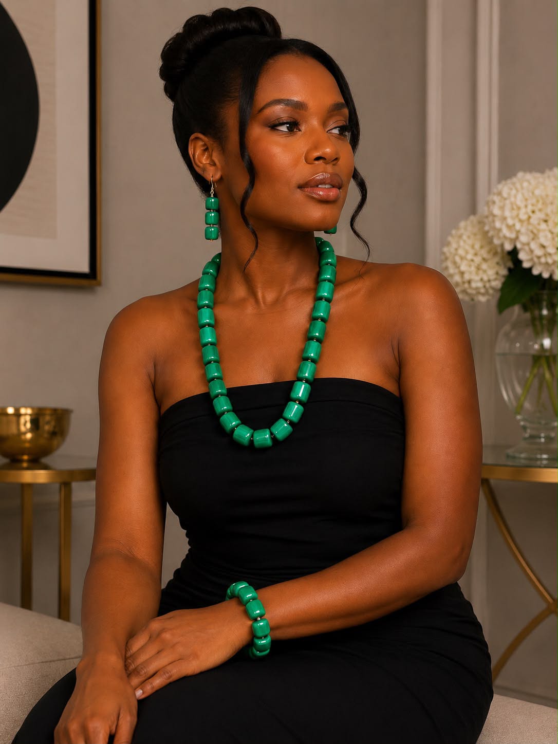 Emerald Oasis Necklace Set