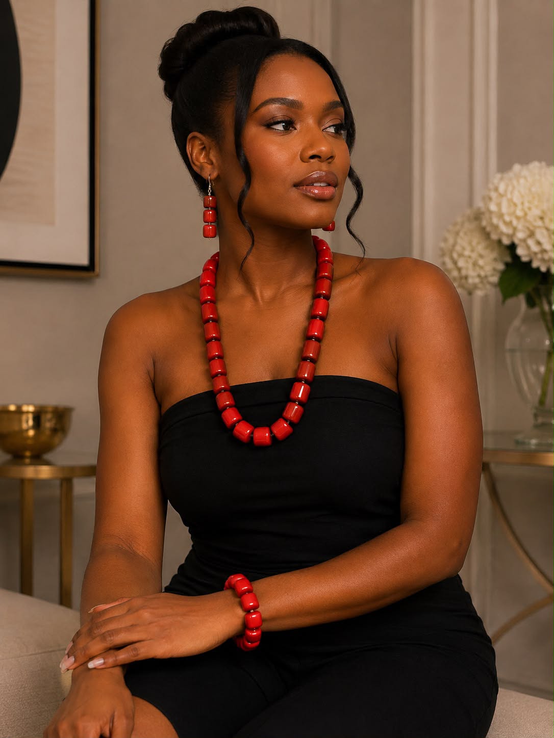 Ruby Reign Necklace Set