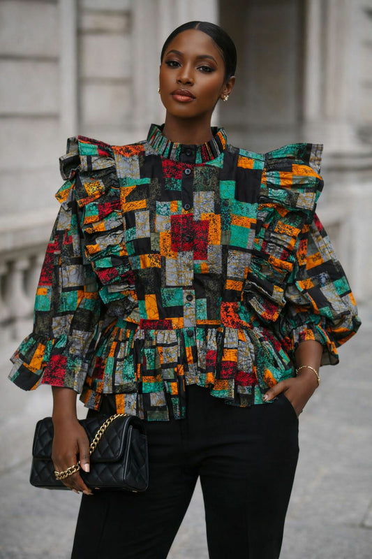 COLOR BLOCK BOSS TOP