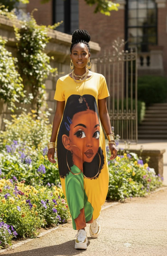 Hoops Jersey Maxi Dress