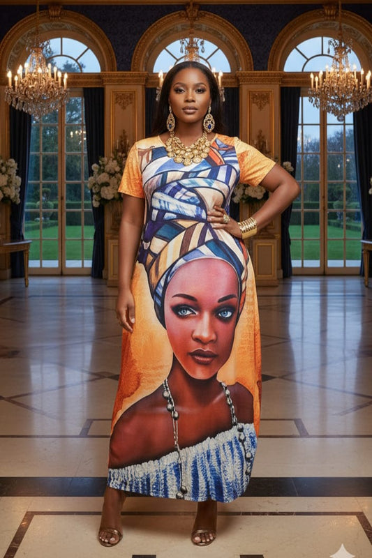 Queen Esther Jersey Maxi Dress