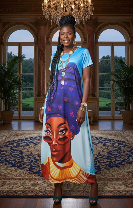 Fabulous Fashionista Jersey Maxi Dress