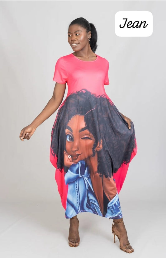 Jean Jersey Maxi Dress