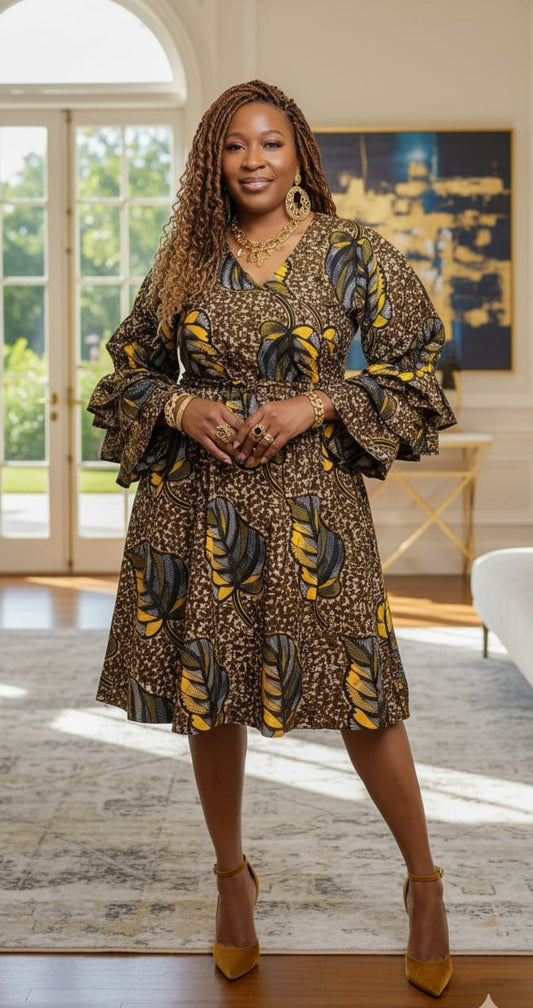 Nature Wrap Dress