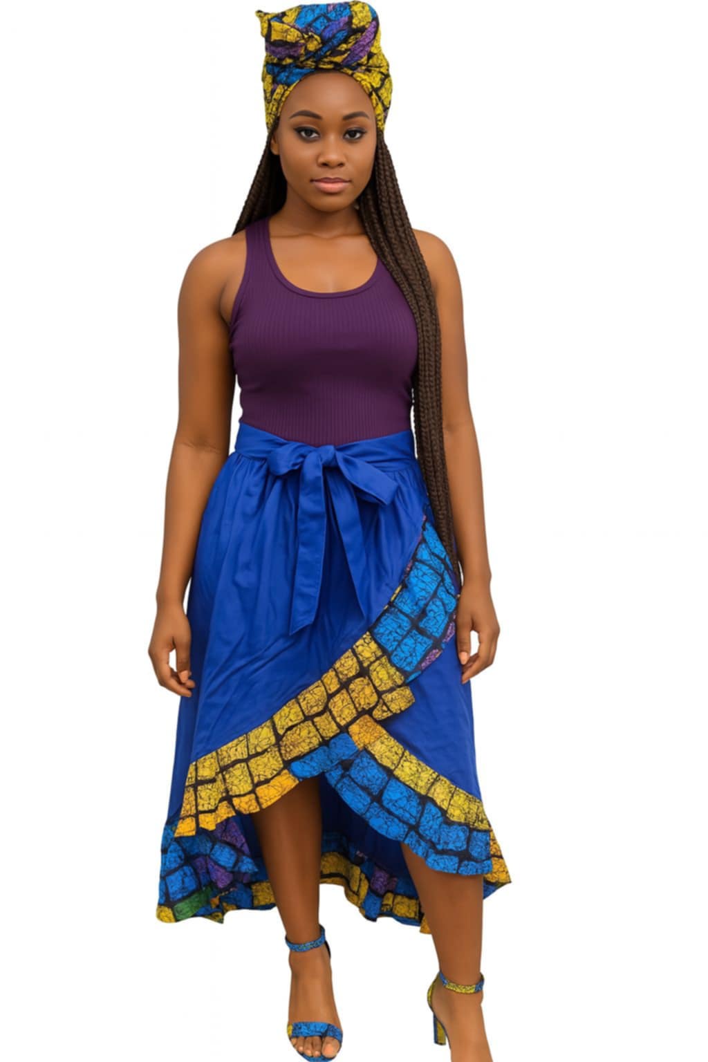 The Blues Wrap Skirt